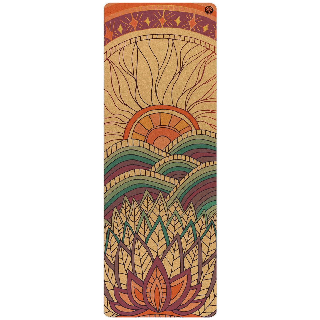 Mountain Magic Aura Cork Yoga Mat from Yoloha Yoga
