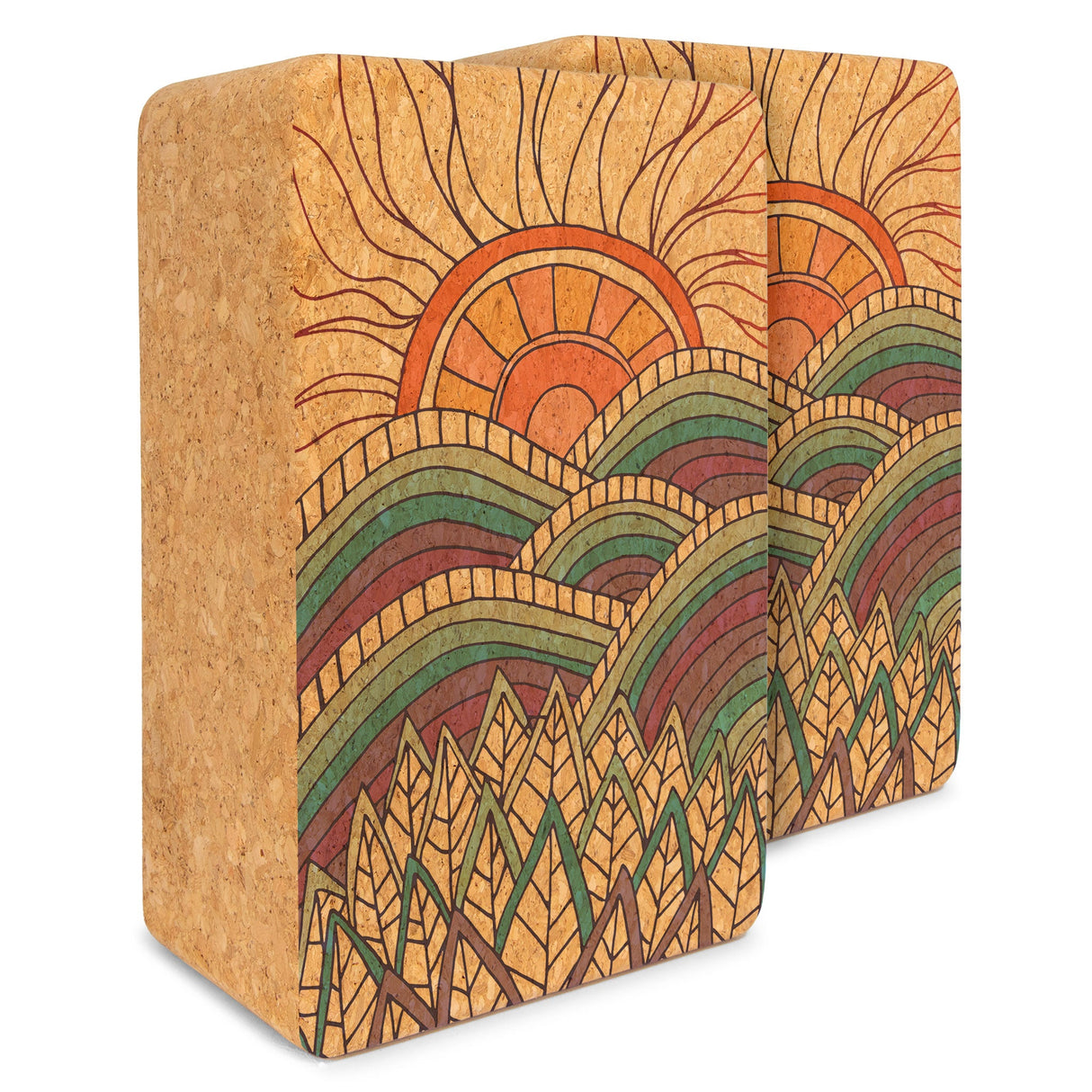 Artist Cork Yoga Block Set from Yoloha Yoga