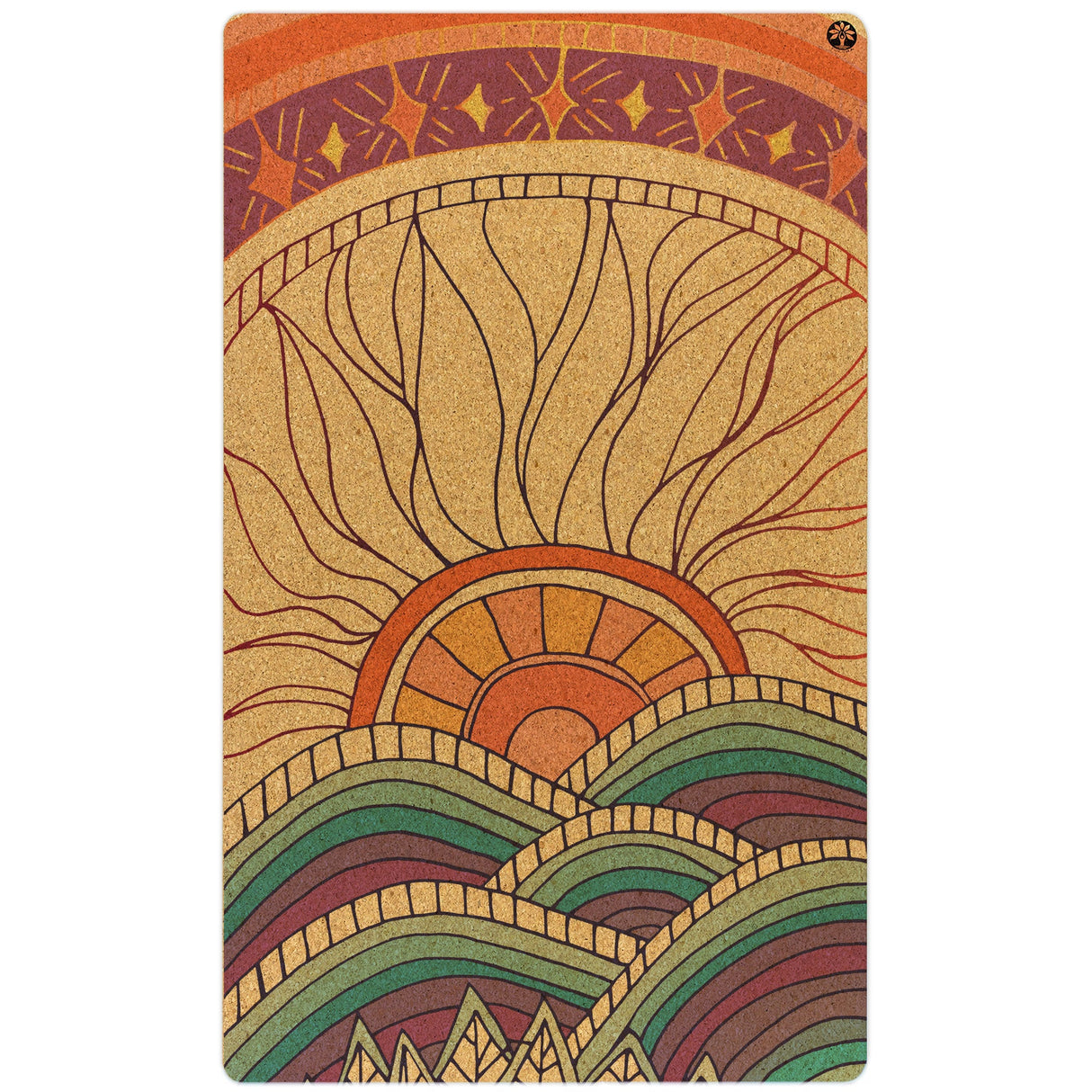 Mountain Magic Nomad XL Cork Yoga Mat from Yoloha Yoga