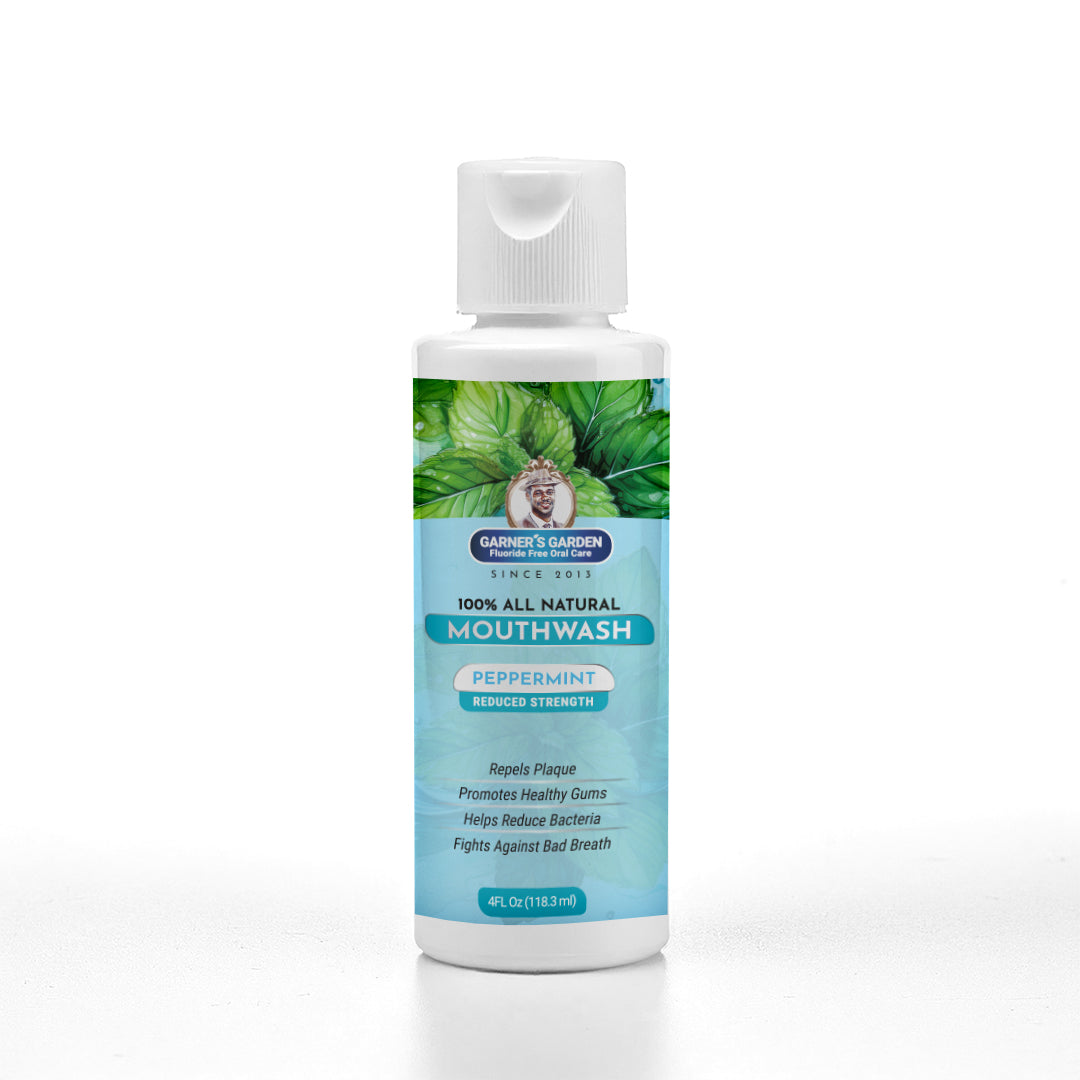 Travel Sized - Natural Mouthwash | H2O2 | Fluoride Free from Garner's Garden