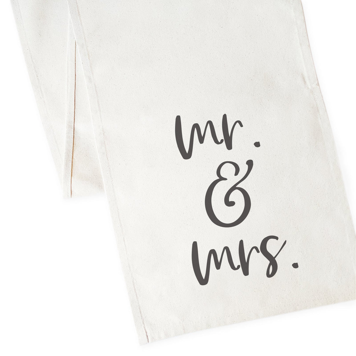 Mr. & Mrs. Cotton Canvas Table Runner from The Cotton & Canvas Co.