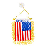 12 PCS - American flag mini banners with suctions from Madeline Love