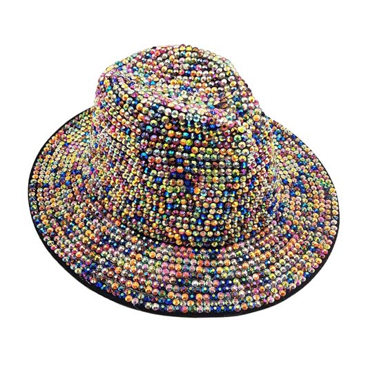 Bling Studded Panama Hat from Madeline Love