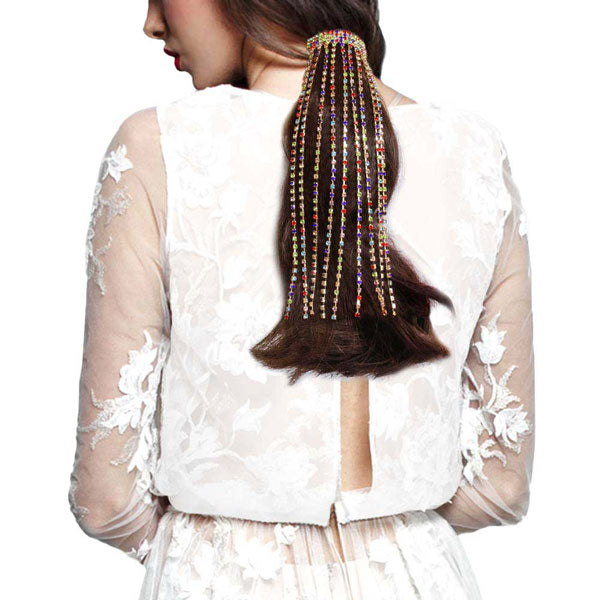 Rhinestone Fringe Barrette from Madeline Love