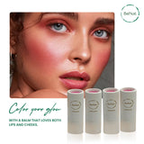 Lip & Cheek Bloom. 2 in 1 Natural Lipstick for Vibrant Color. from BeNat