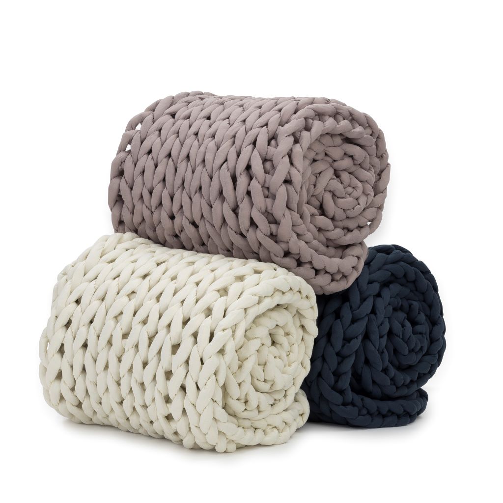 Knit Weighted Blanket From Nuzzie