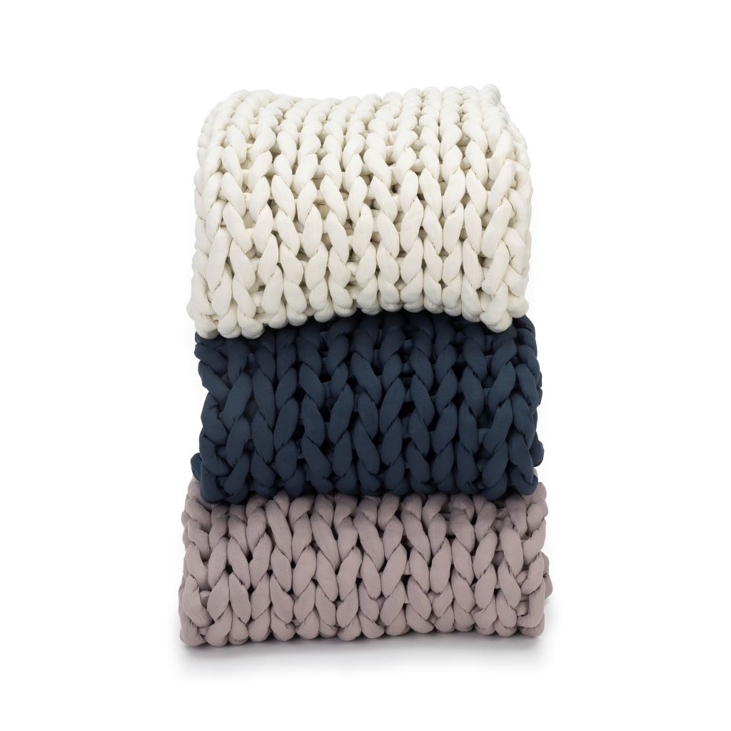 Knit Weighted Blanket From Nuzzie