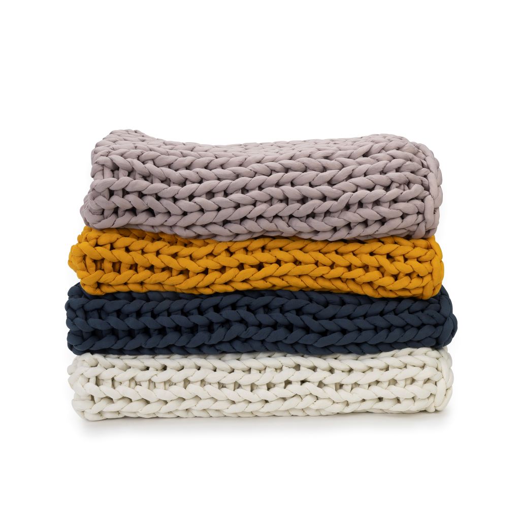 Knit Weighted Blanket From Nuzzie