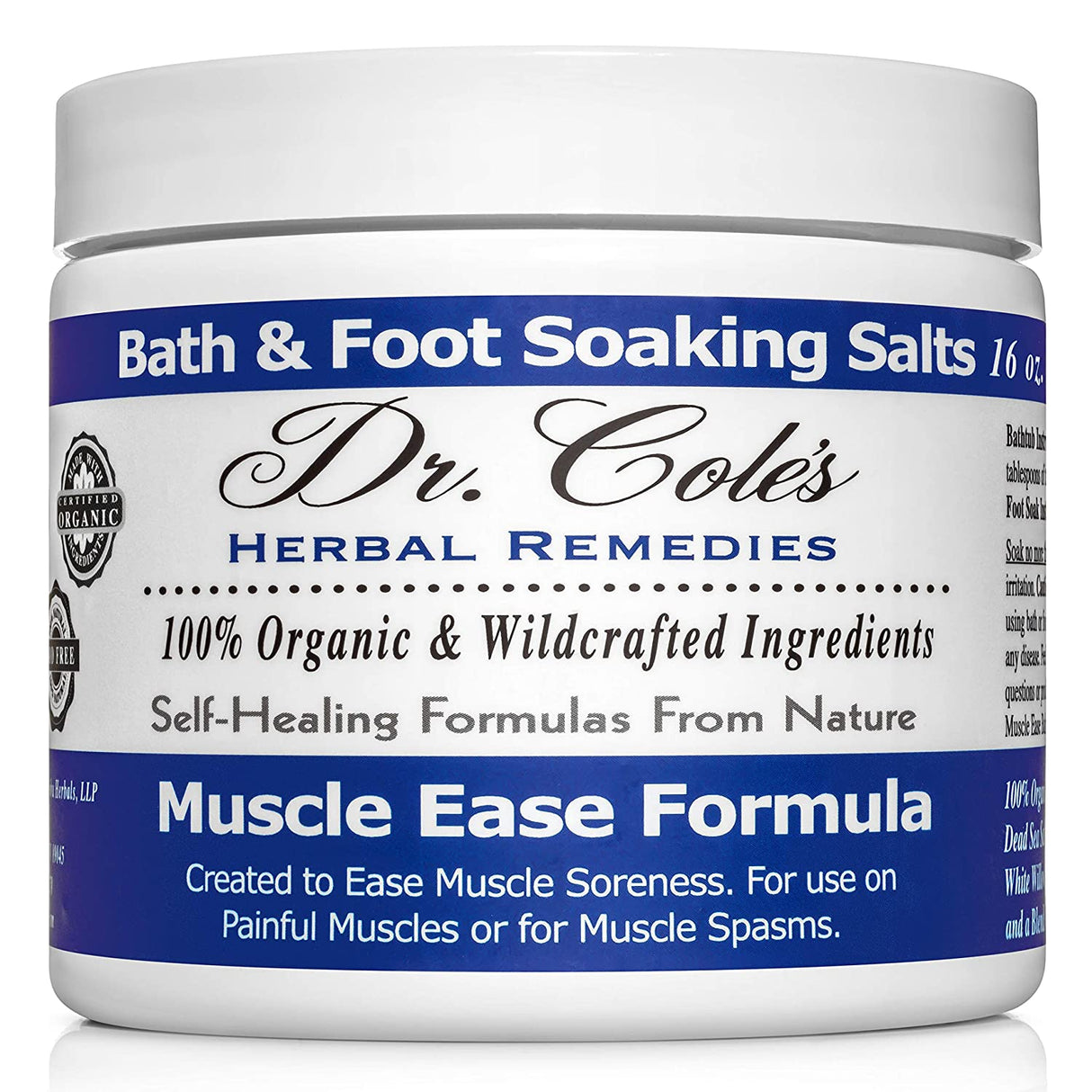 Muscle Ease Support #19 from Dr. Cole's Herbal Remedies