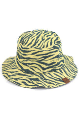 C.C ZEBRA PRINT BUCKET HAT from Madeline Love