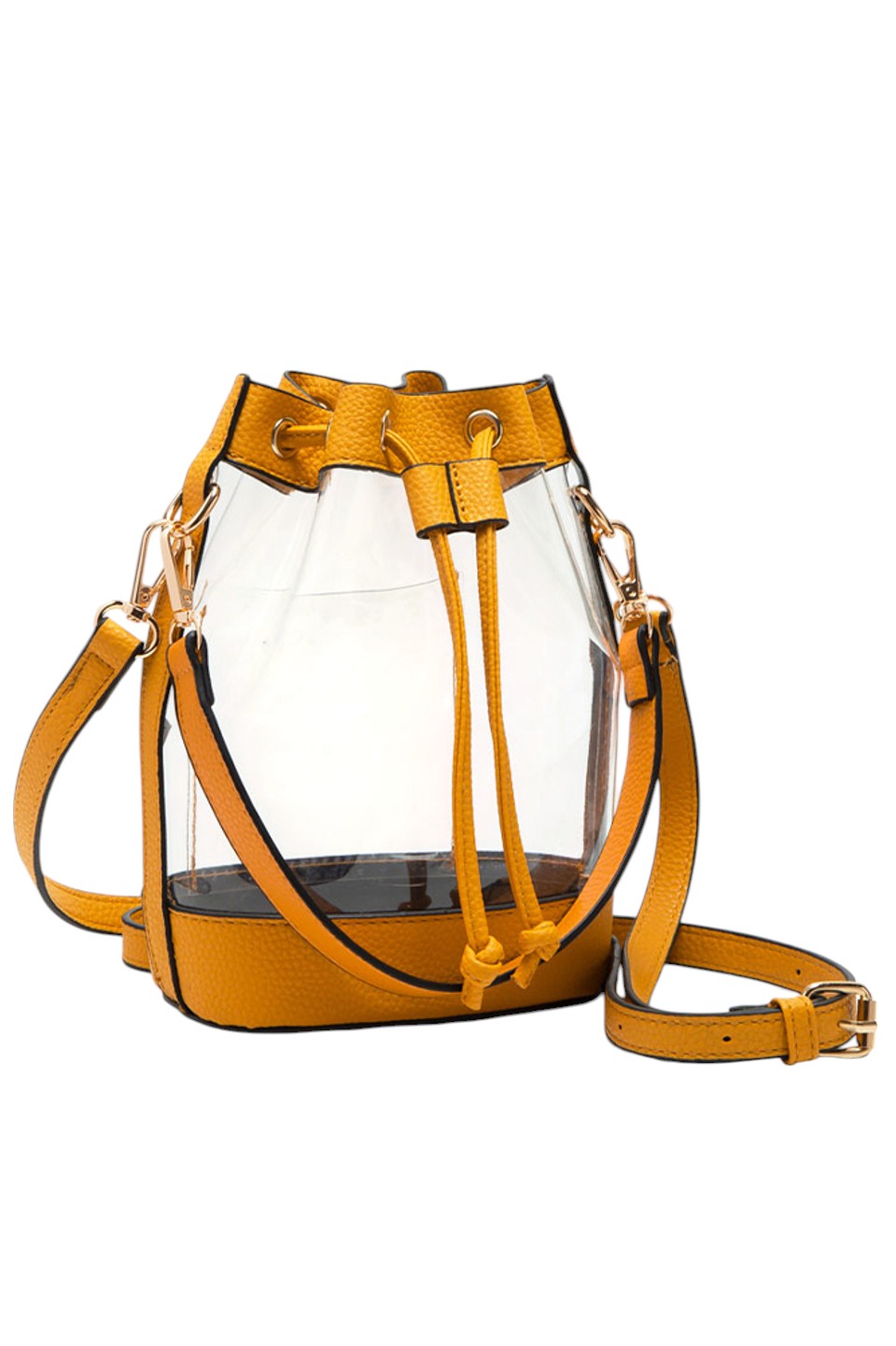 Clear Crossbody Stadium Bucket Bag from Madeline Love