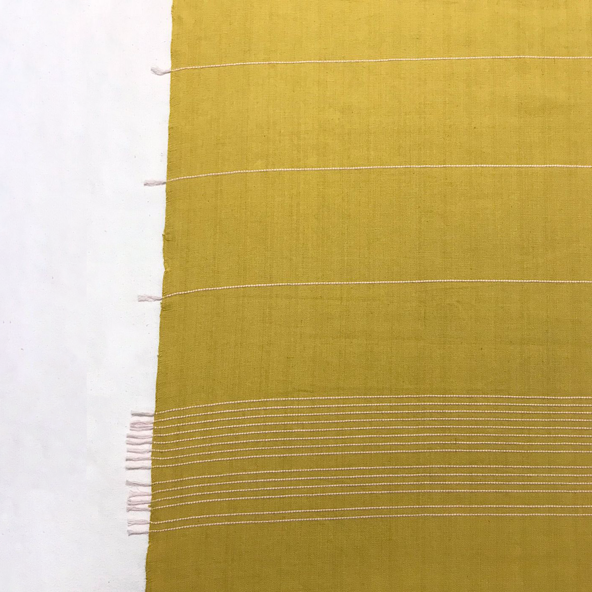 Mustard Handwoven Table Runner From Abroad Modern