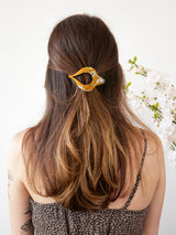 Mustard Wildflower Arc Hair Clip from Ash & Rose