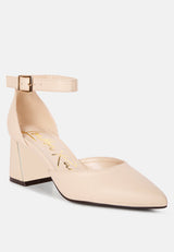 Myla Faux Leather Metallic Sling Heeled Sandals from London Rag International
