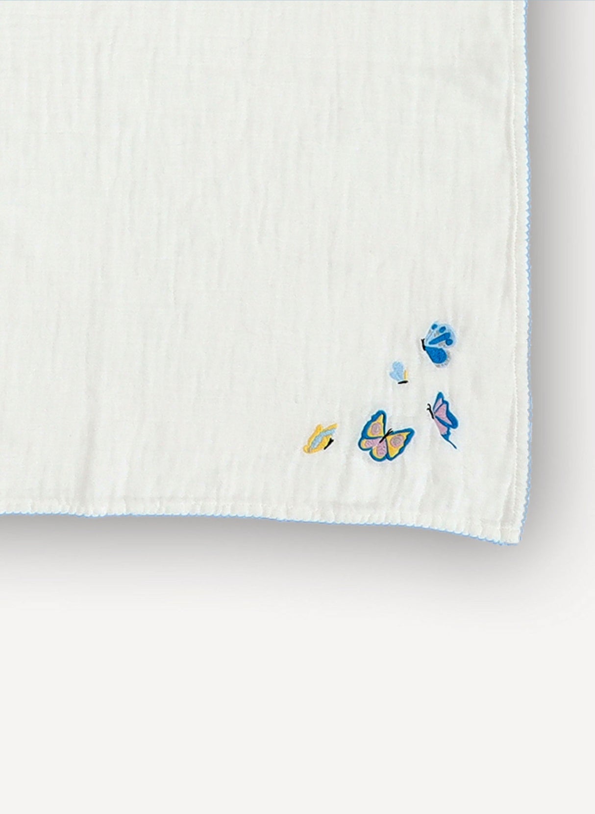 Butterfly Embroidered Shawl Blanket from Timo & Violet