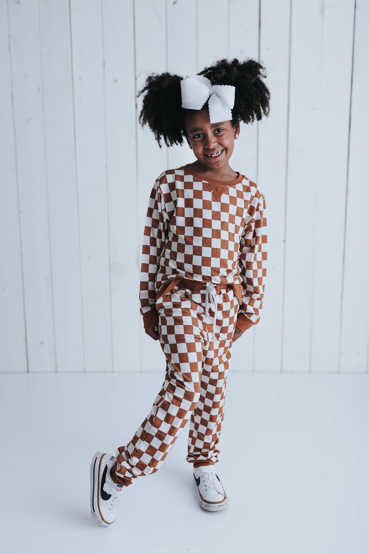 COPPER CHECKERS DREAM PULLOVER from DREAM BIG LITTLE CO