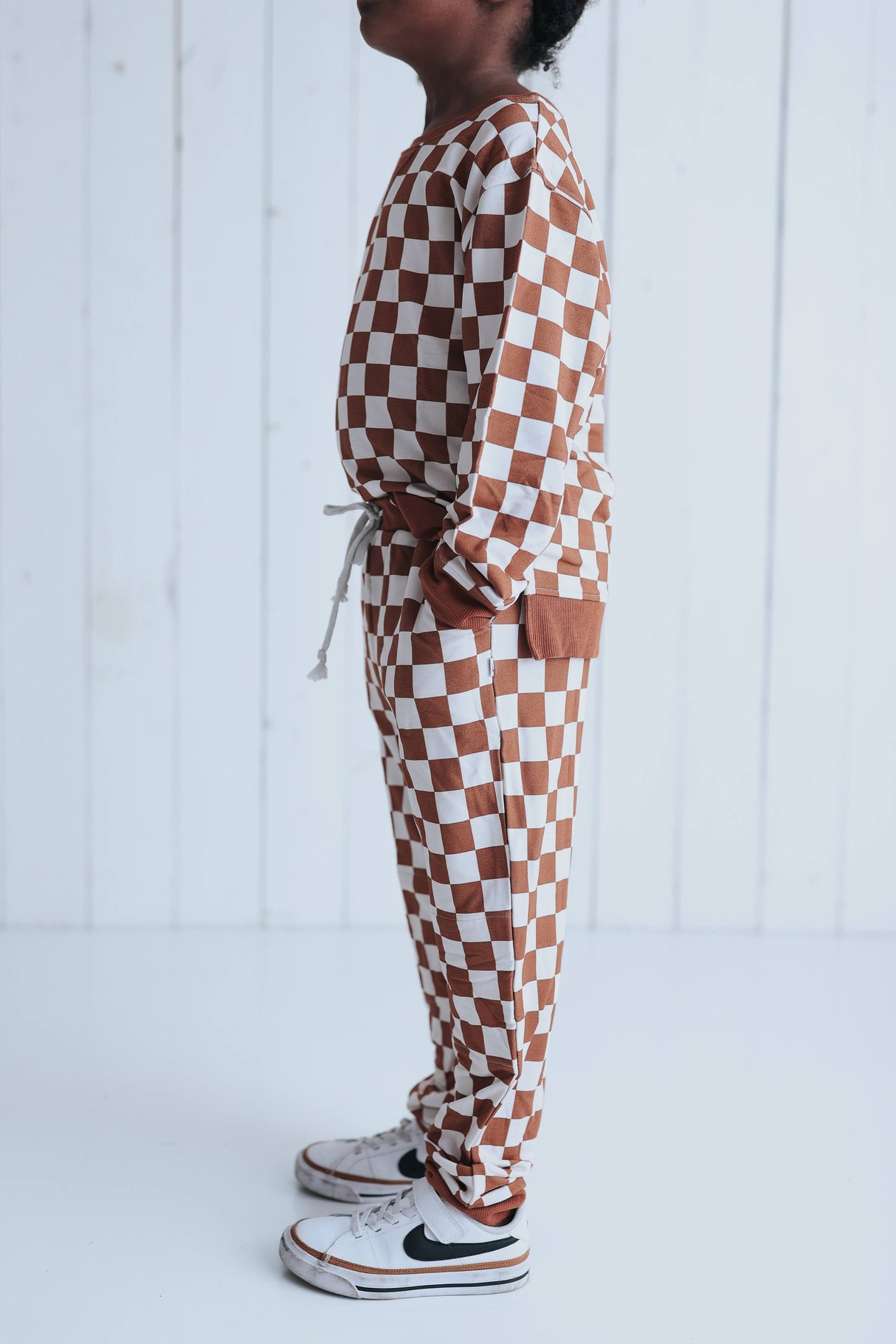 COPPER CHECKERS DREAM PULLOVER from DREAM BIG LITTLE CO