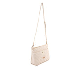 Koi - Off-white Quilted Vegan Leather Purse from Gunas New York