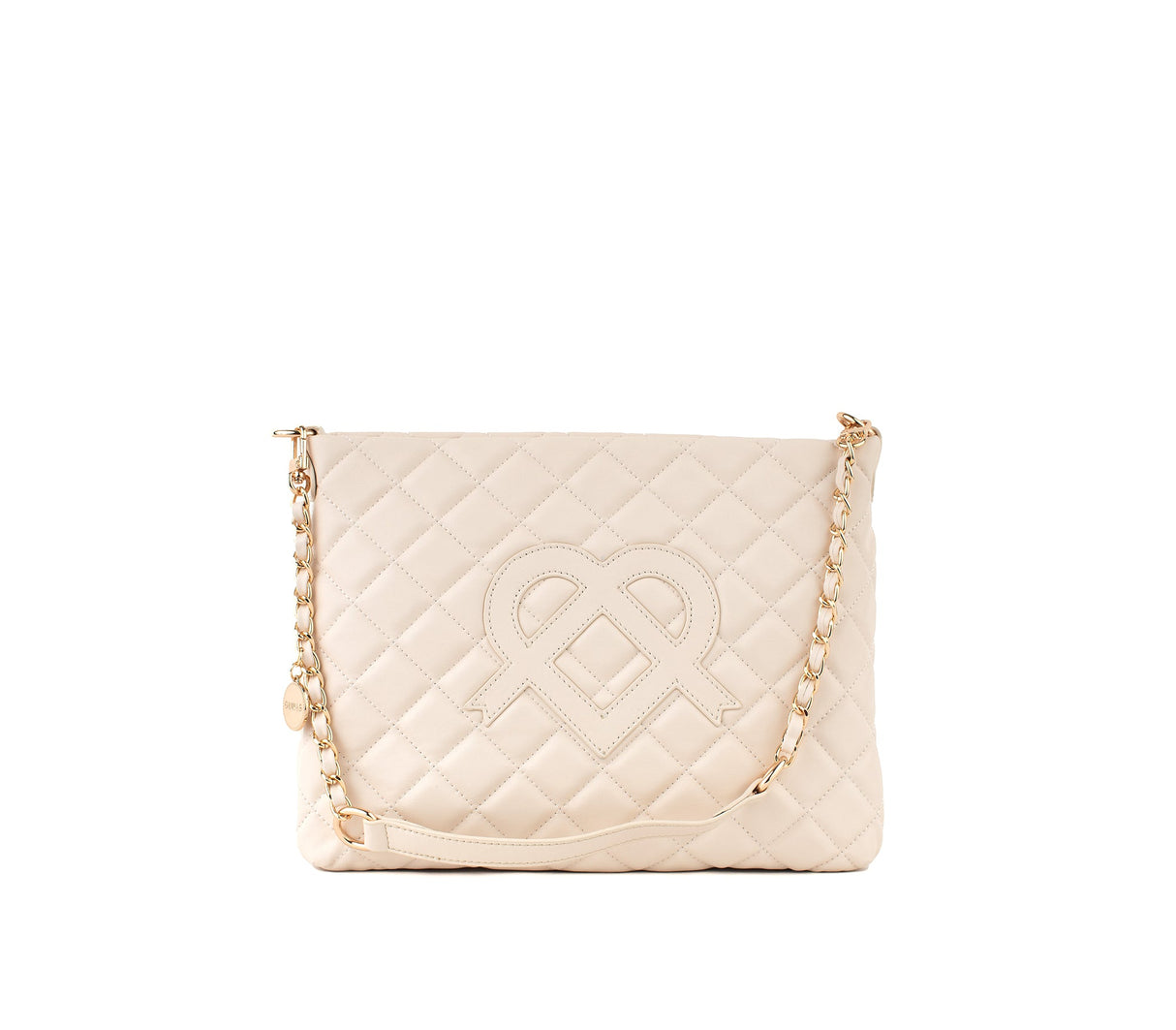 Koi - Off-white Quilted Vegan Leather Purse from Gunas New York