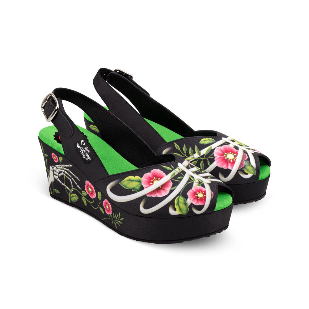 Chocolaticas® Necroflora Women's Sandal From Hot Chocolate Design