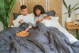 Sateen Organic Cotton Duvet Cover Set + Shams From Nest Bedding