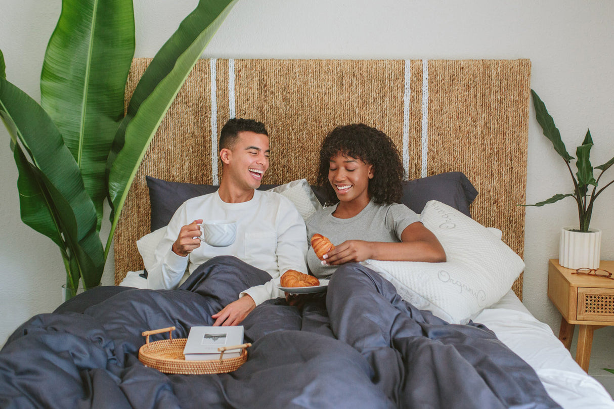 Sateen Organic Cotton Duvet Cover Set + Shams From Nest Bedding