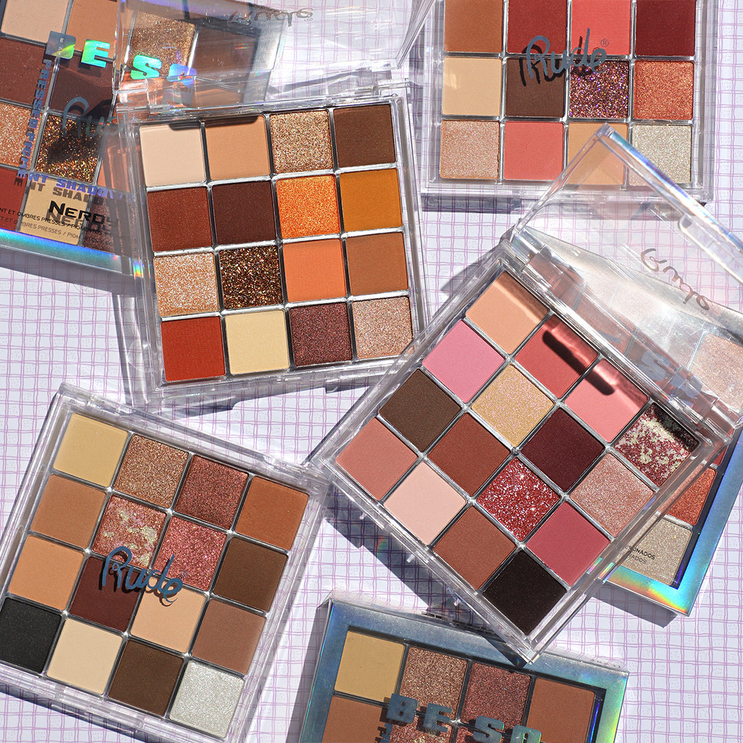 Be Square Pressed Pigments & Shadows - Geeky From Rude Cosmetics