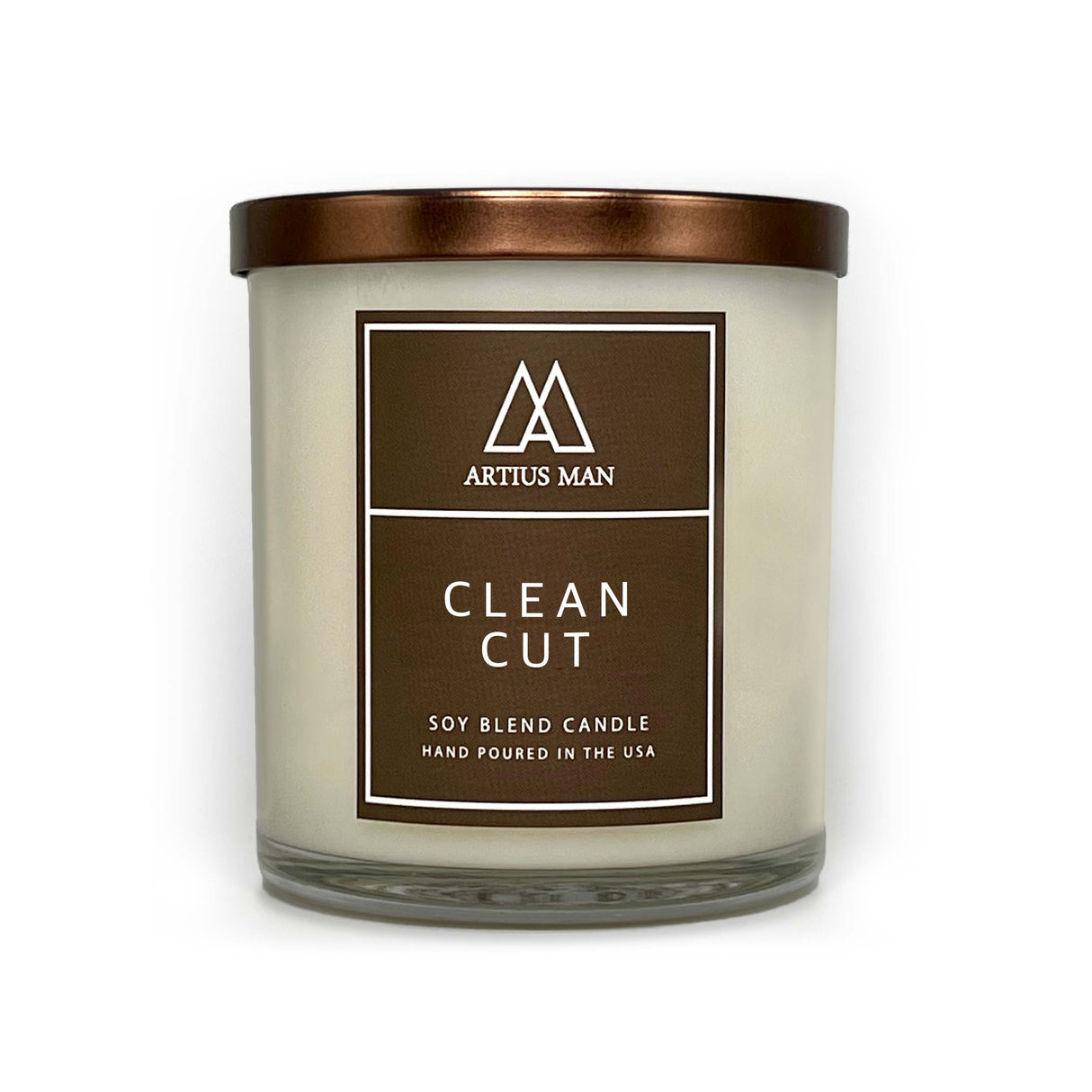 Soy Blend Wood Wick Candle - Clean Cut from Artius Man