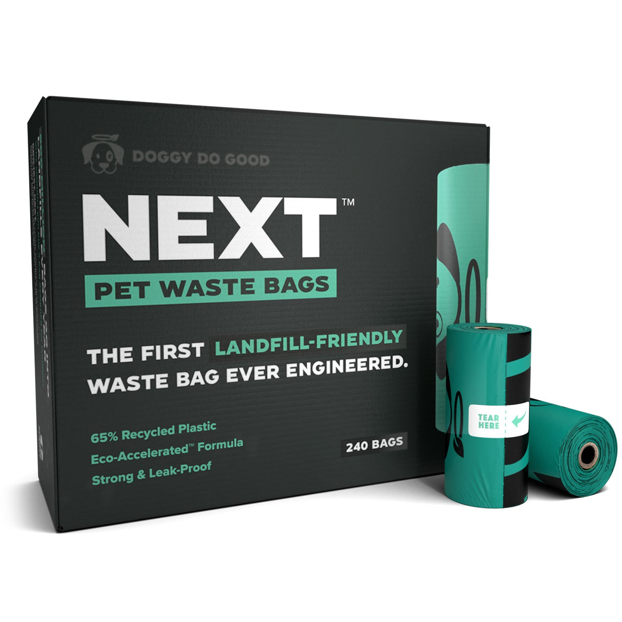 NEXT Landfill-Friendly Rolled Bags - 240 Standard Bags from Doggy Do Good®