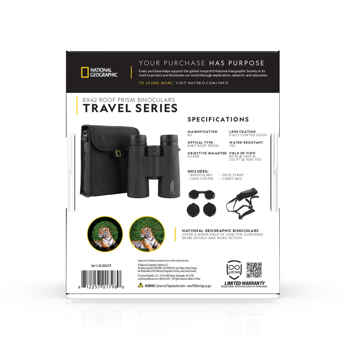 National Geographic 8x42 Binoculars - 80-00842CP from Explore Scientific