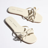Nicole Bow Slide Sandal in Bone from Yosi Samra