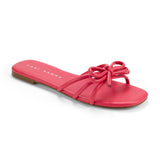 Nicole Bow Slide Sandal in Raspberry from Yosi Samra