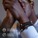 Pursonic Aromatherapy Bliss Bundle: Lava Stone Bracelet + Pure Essential Oils. from Pursonic