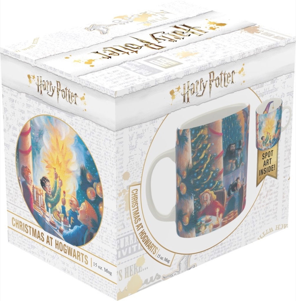 Christmas at Hogwarts Mug from New York Puzzle Company