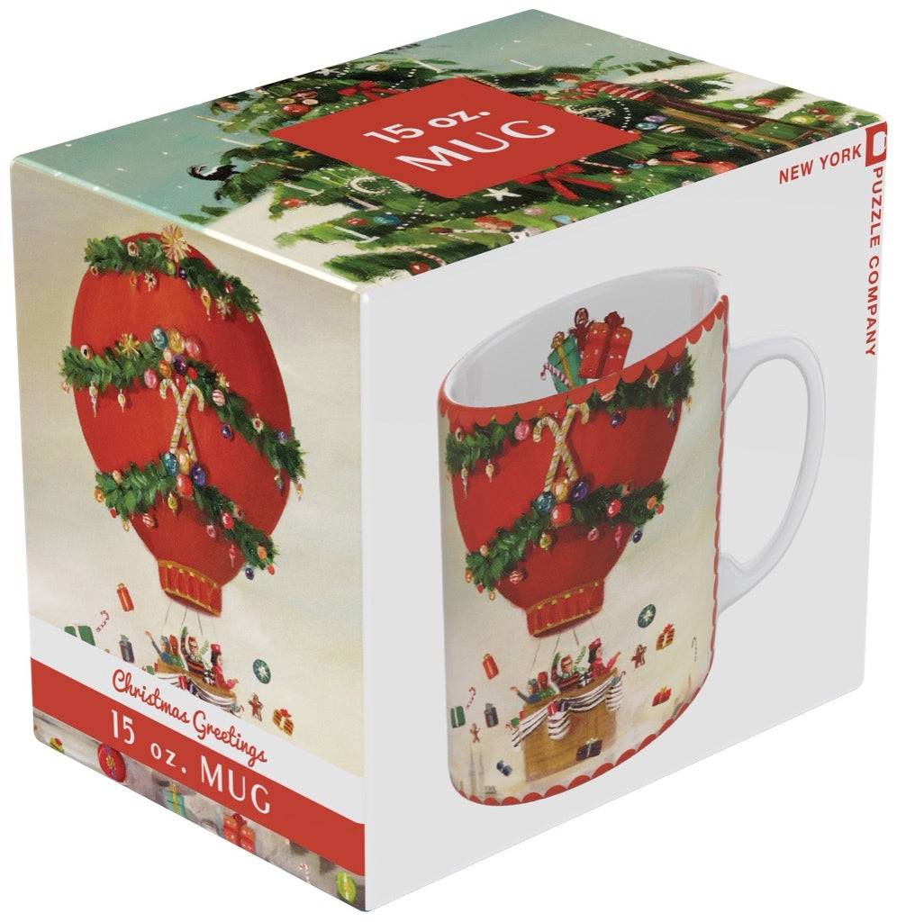 Christmas Greetings Mug from New York Puzzle Company