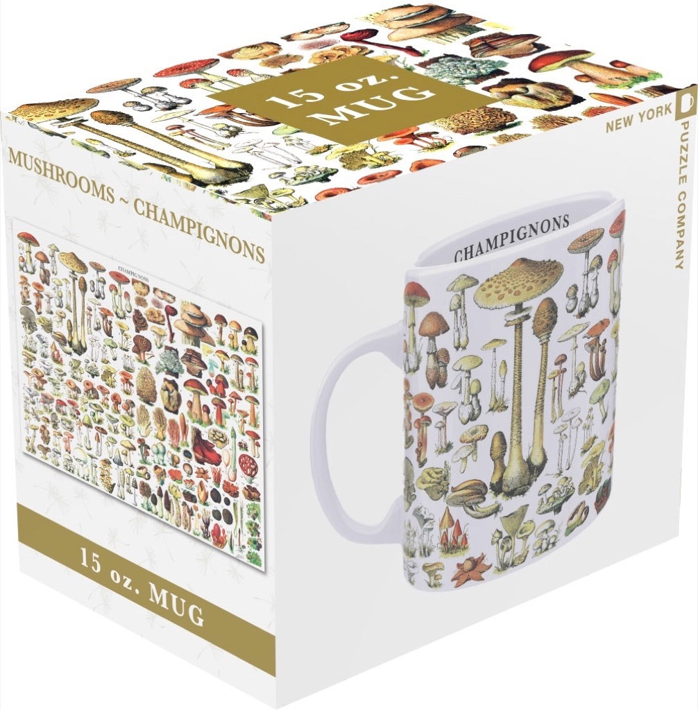 Mushrooms Mug from New York Puzzle Company