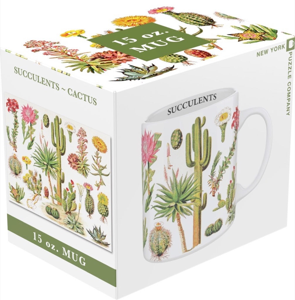 Succulents Mug from New York Puzzle Company