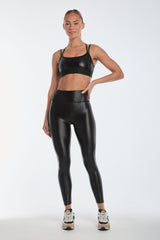 Liquid Jolie Bra - Black Gloss From Noli Yoga