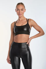 Liquid Jolie Bra - Black Gloss From Noli Yoga