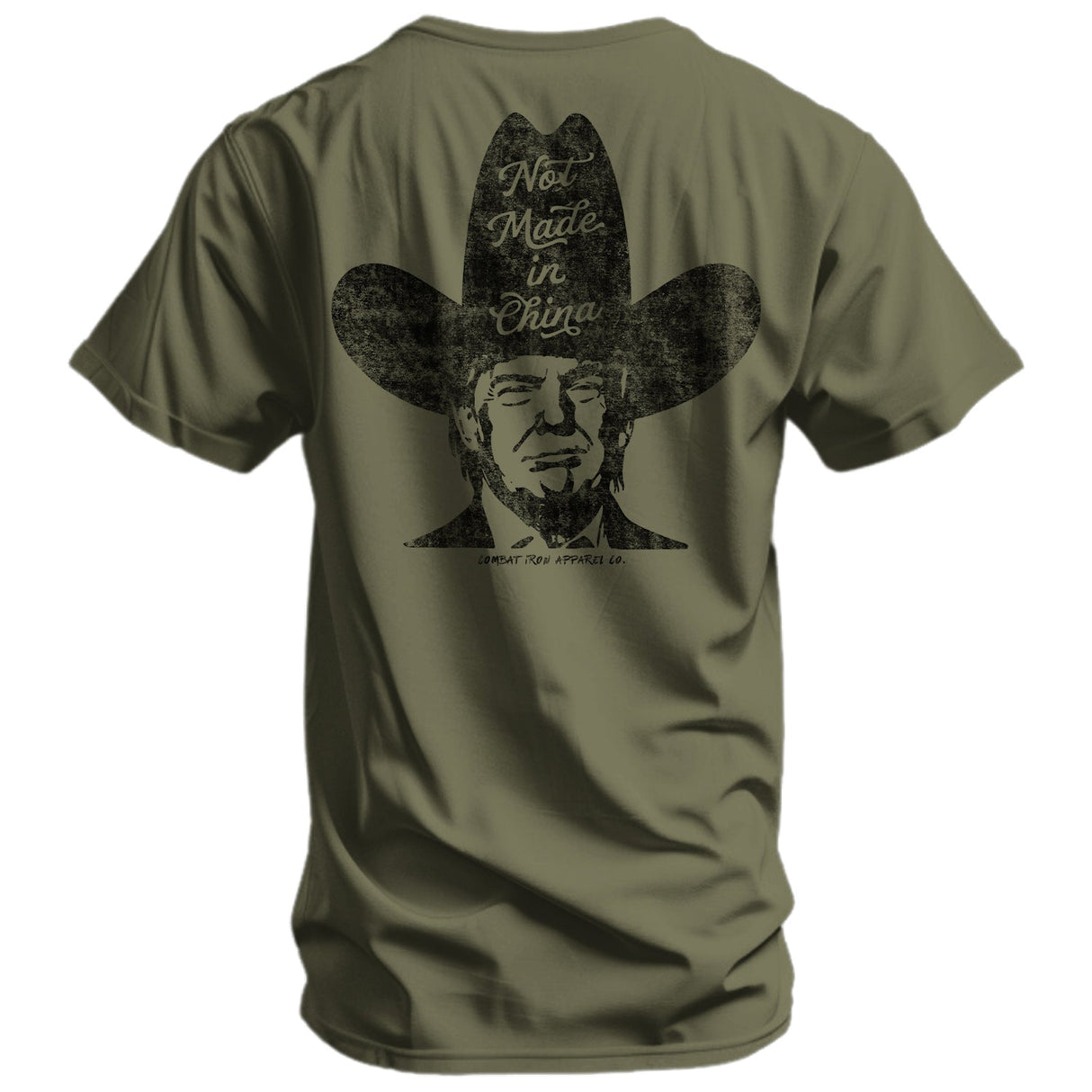 Not Made In China Trump Men's T-Shirt from Combat Iron Apparel