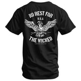 No Rest For The Wicked Men's T-Shirt from Combat Iron Apparel