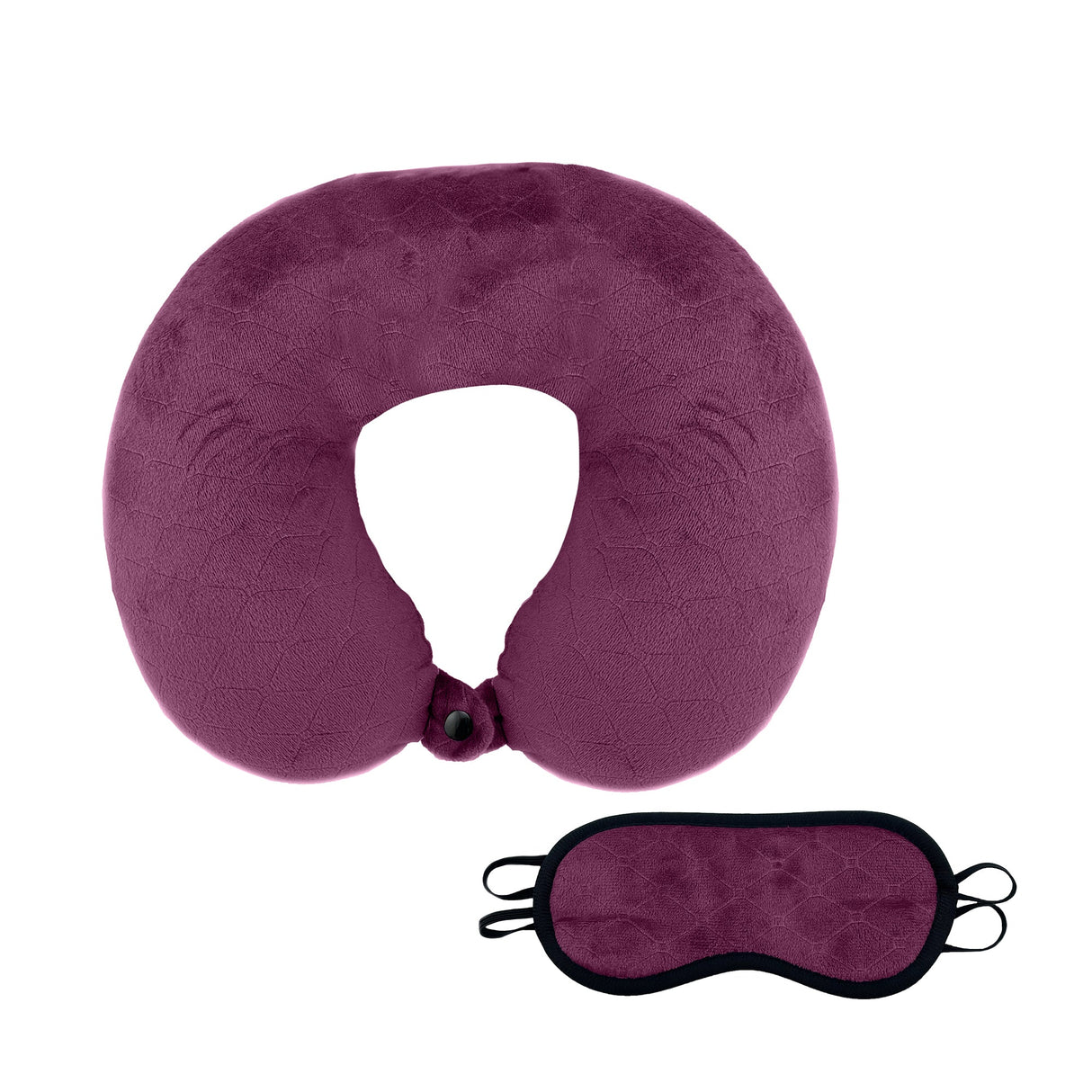Memory Foam Travel Pillow with Sleep Mask from Pursonic