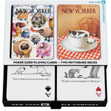 Dog and Cat Cartoons Double Deck Playing Cards from New York Puzzle Company