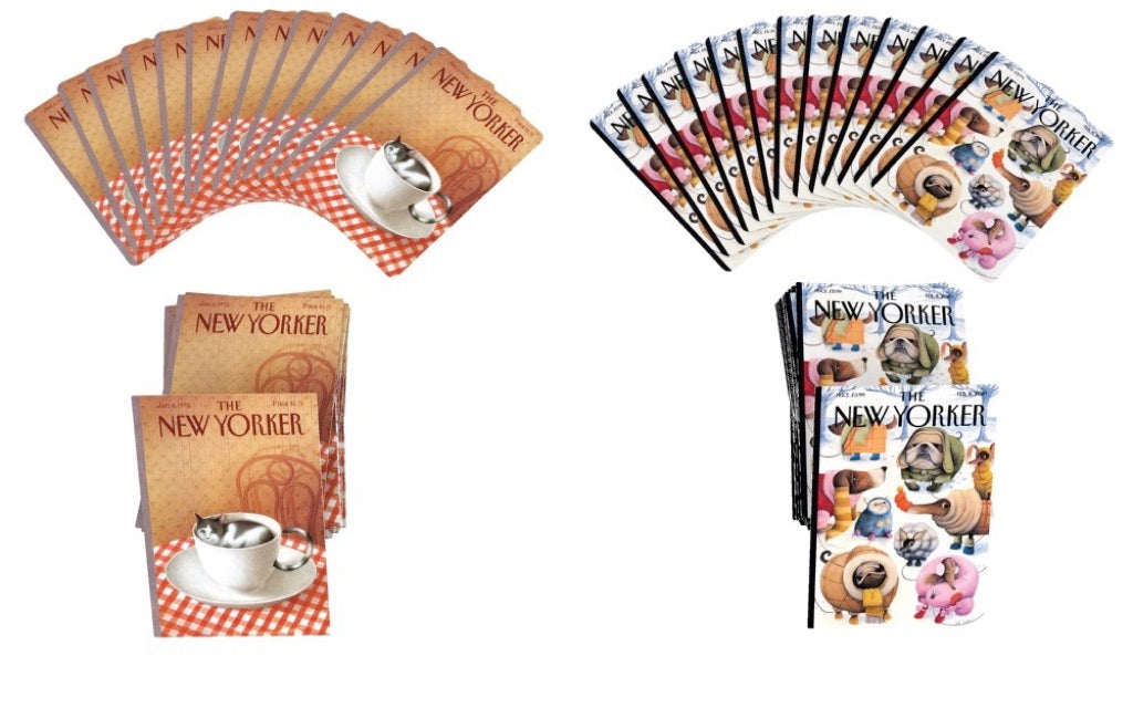 Dog and Cat Cartoons Double Deck Playing Cards from New York Puzzle Company