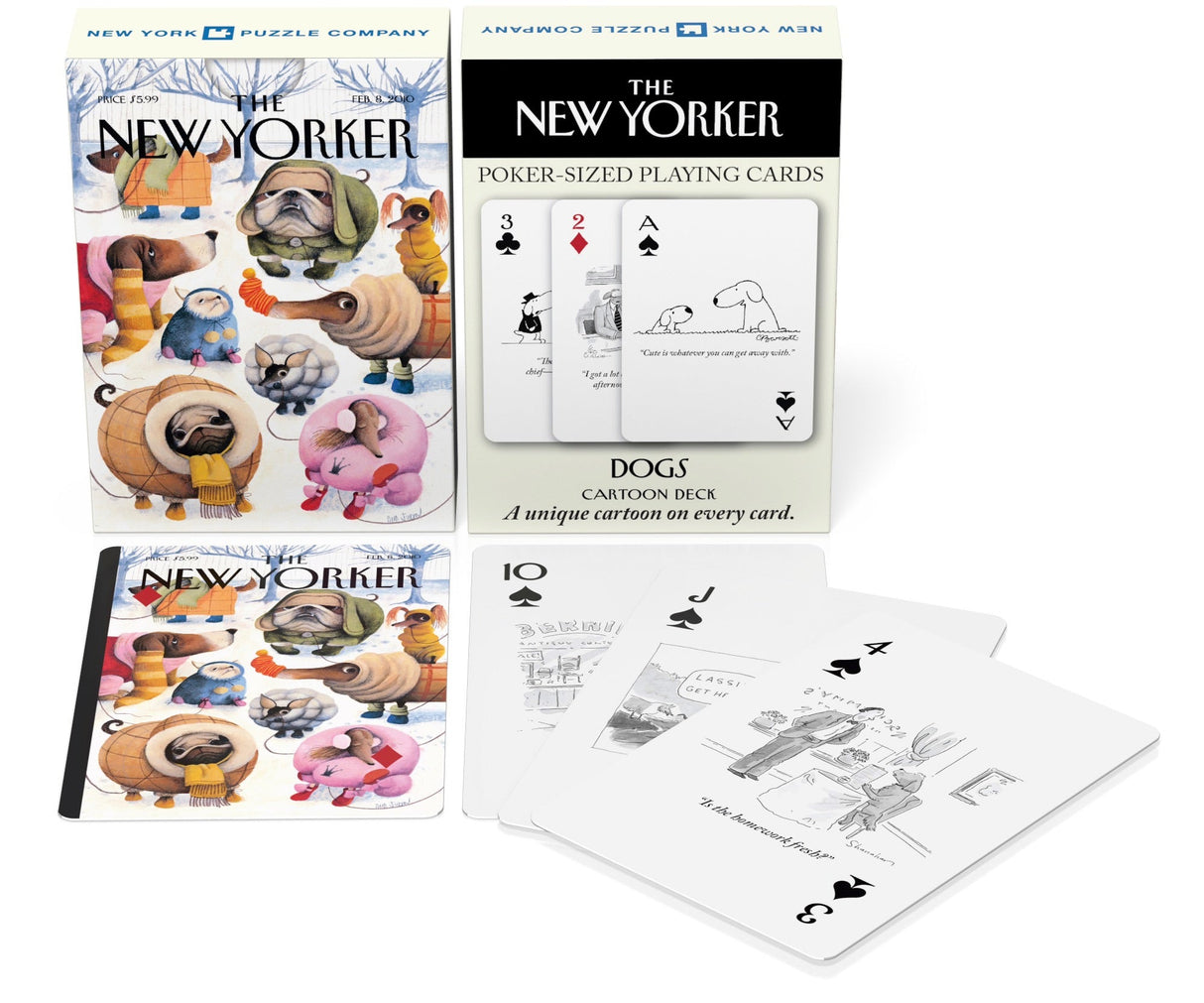 Dog Cartoons Playing Cards From New York Puzzle Company