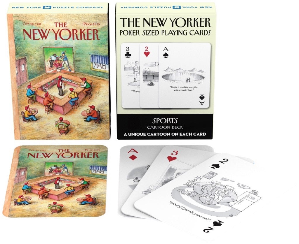 Sports Cartoons Playing Cards from New York Puzzle Company
