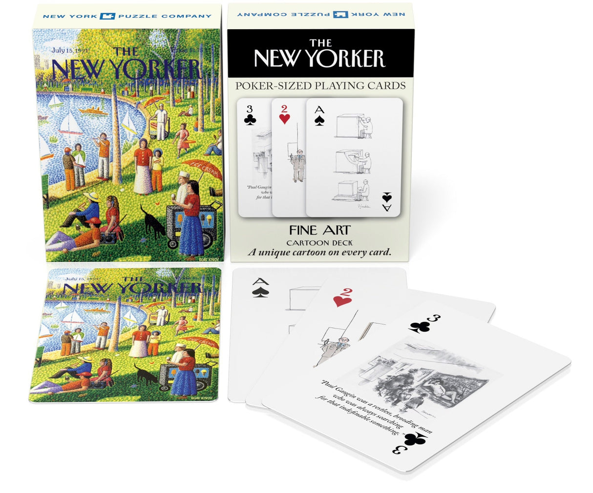 Fine Arts Cartoons Playing Cards From New York Puzzle Company