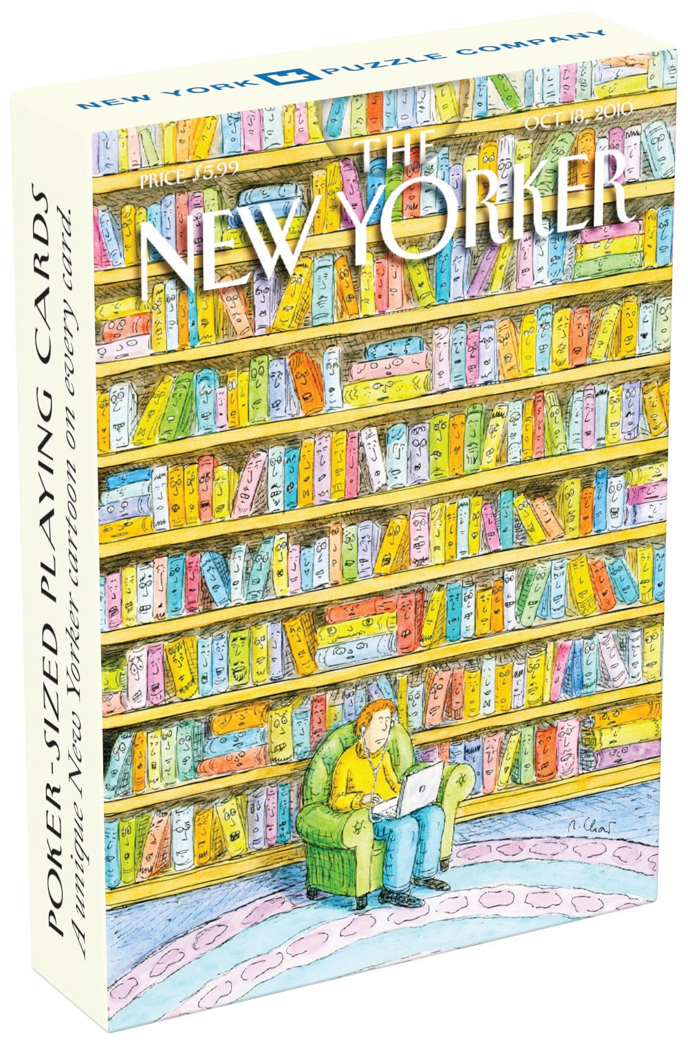 Book Lover Cartoons Playing Cards From New York Puzzle Company