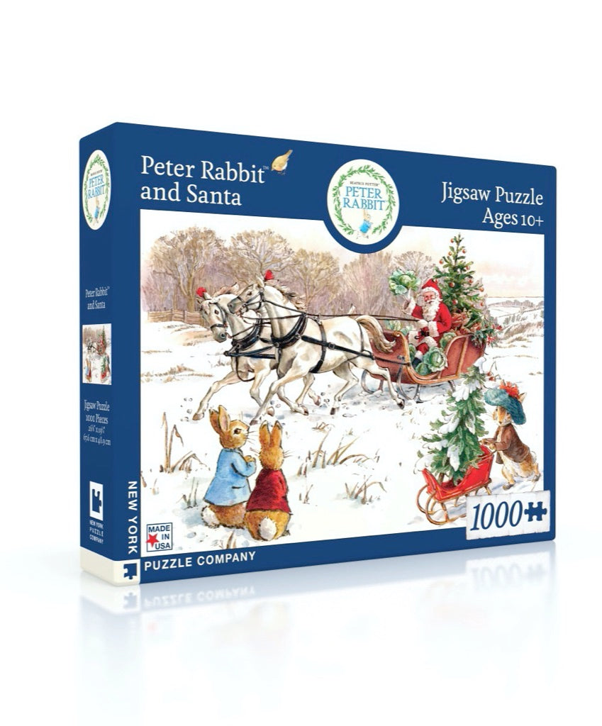 Peter Rabbit and Santa from New York Puzzle Company