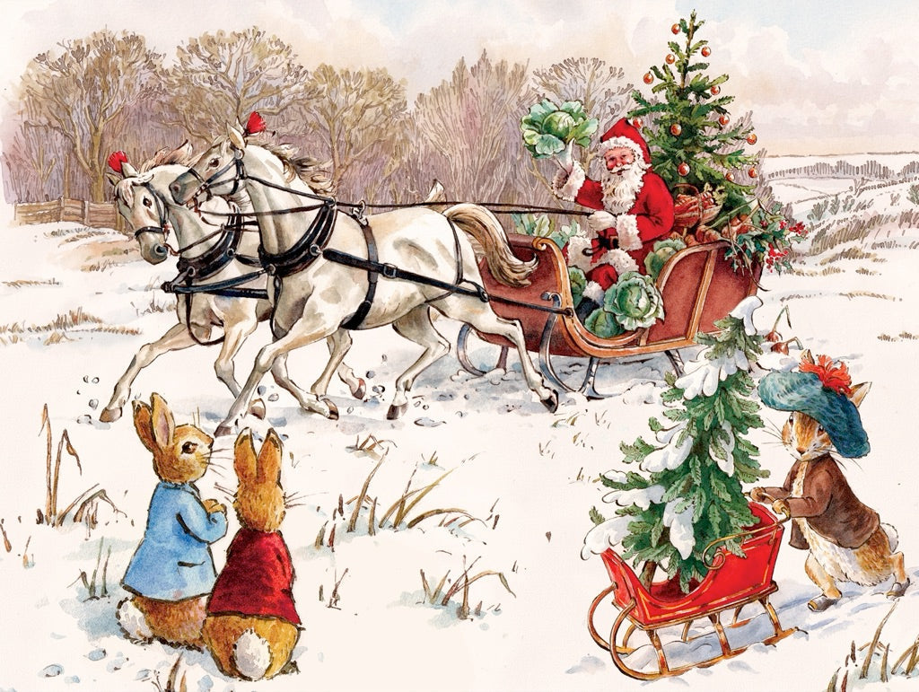 Peter Rabbit and Santa from New York Puzzle Company